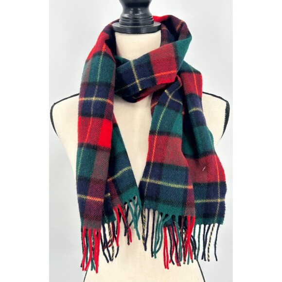 John Hanly Other - NEW John Hanly 100% Irish Lambswool Tartan Plaid Scarf  54x11”~Ireland~Christmas